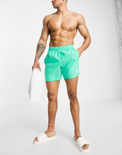 Mens green 2024 adidas swim shorts