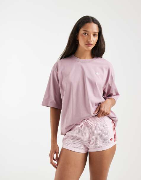 adidas Originals - Essentials - T-shirt boyfriend color malva magico - view 1