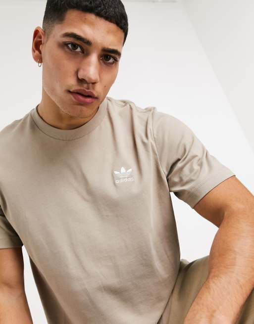 adidas Originals essentials t shirt in beige