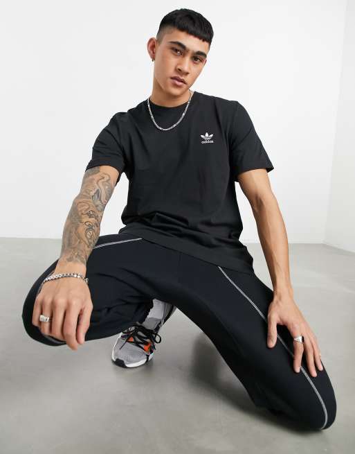 adidas Essentials Single Jersey Big Logo Tee - Black