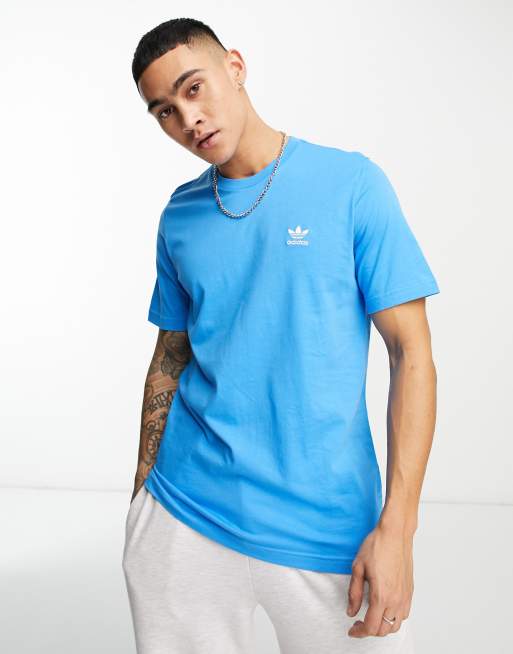 Blue adidas hot sale shirt mens