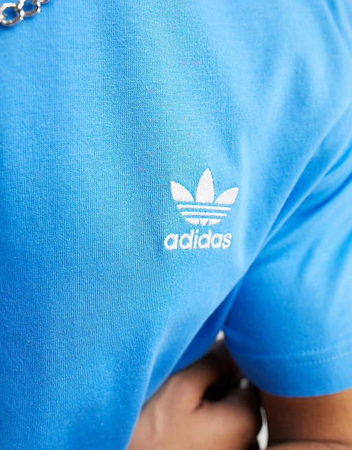 adidas Originals essentials t-shirt in blue | ASOS