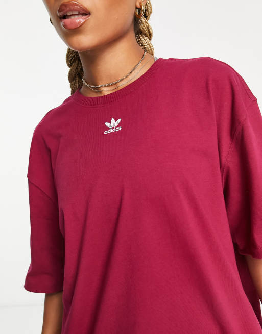 Adidas burgundy best sale shirt womens