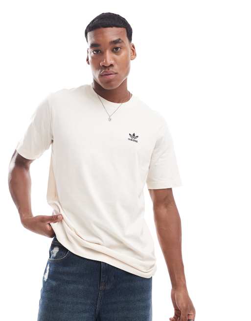 adidas Originals – Essentials – T-Shirt in gebrochenem Weiß