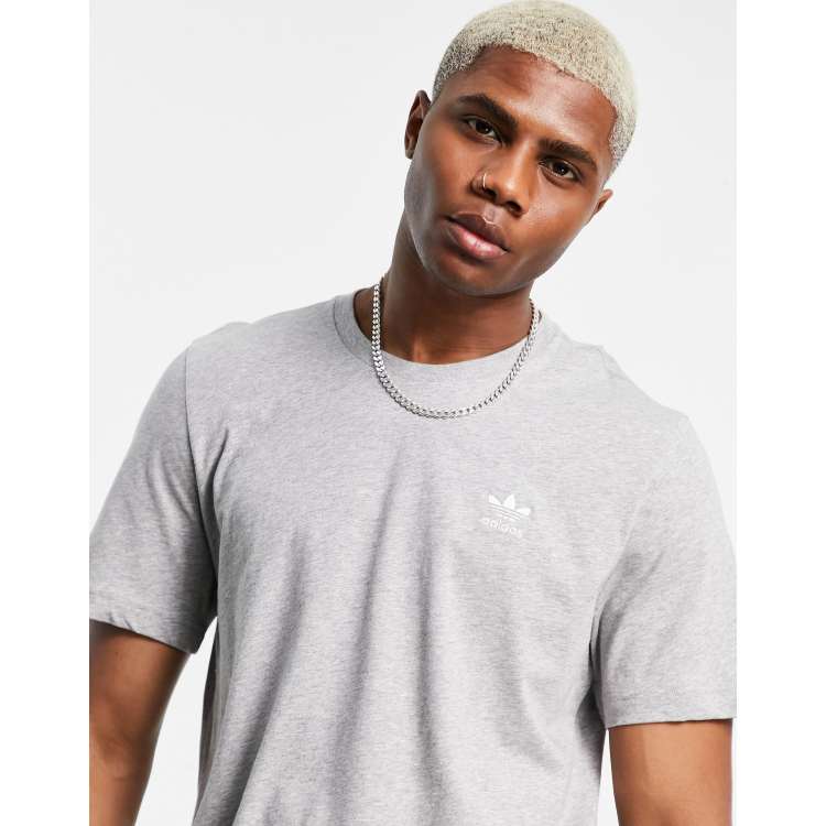 Originals adidas | essentials ASOS small logo t-shirt with grey in heather