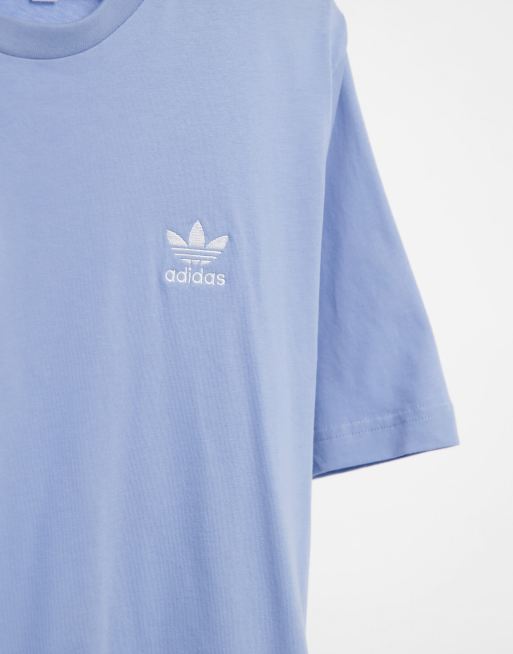 Adidas originals light blue cheap t shirt