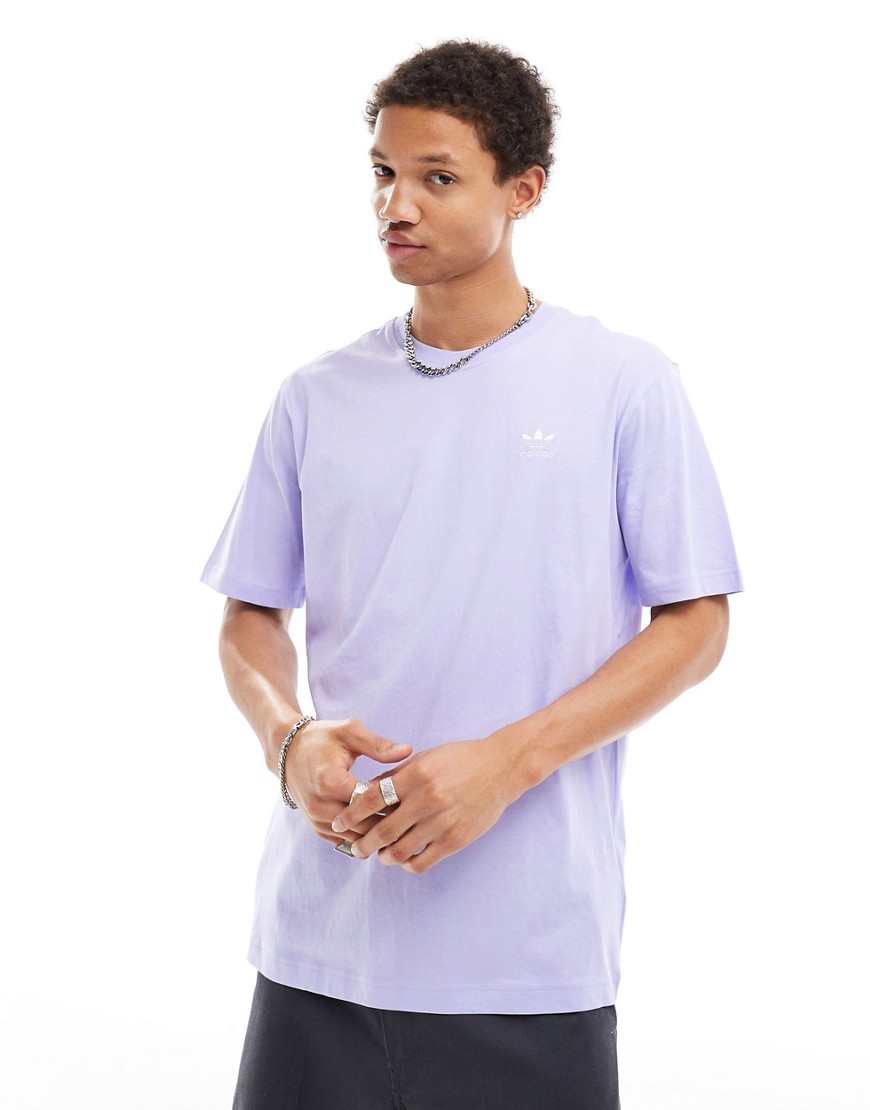 adidas Originals essentials t-shirt in lilac-Purple