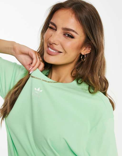 Mint green cheap adidas t shirt