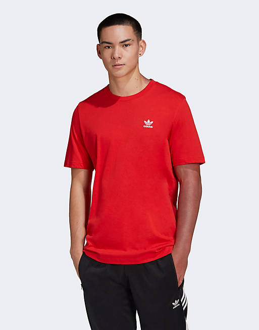 adidas Originals essentials t-shirt in red | ASOS