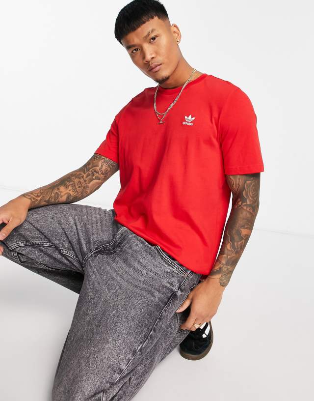 adidas Originals essentials t-shirt in red