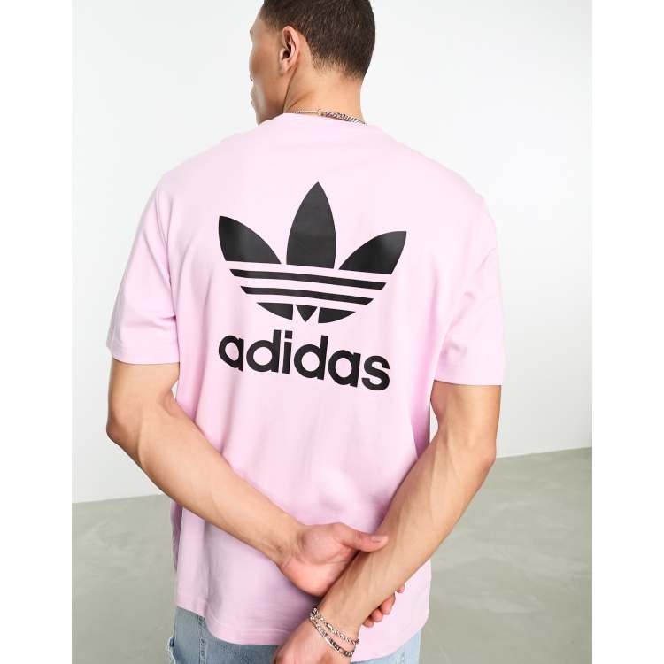 Adidas trefoil sales tee pink