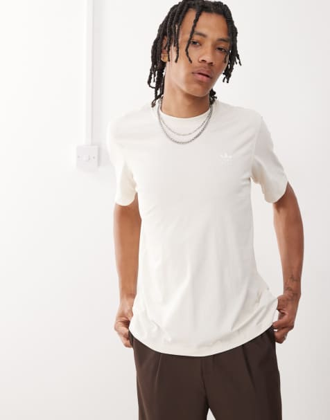 adidas Originals - Essentials - T-shirt met trefoil in wonderwit / wit - view 1
