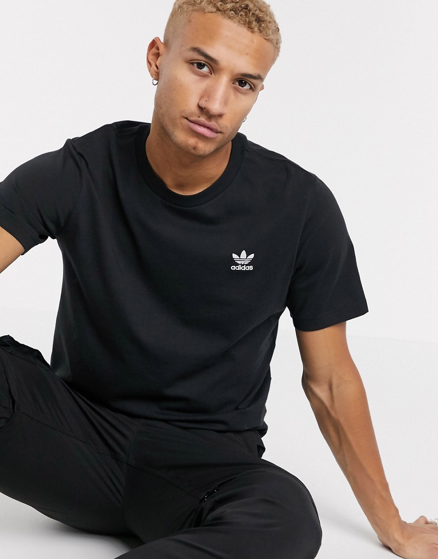Adidas Originals - Essentials - T-shirt nera-Nero