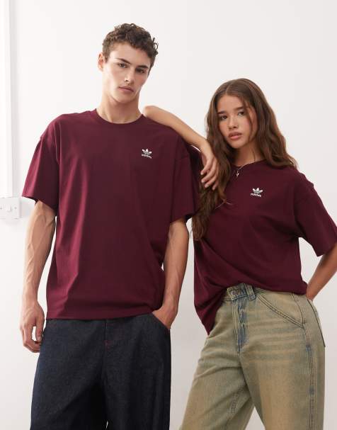 adidas Originals - Essentials - T-shirt oversize bordeaux - view 1