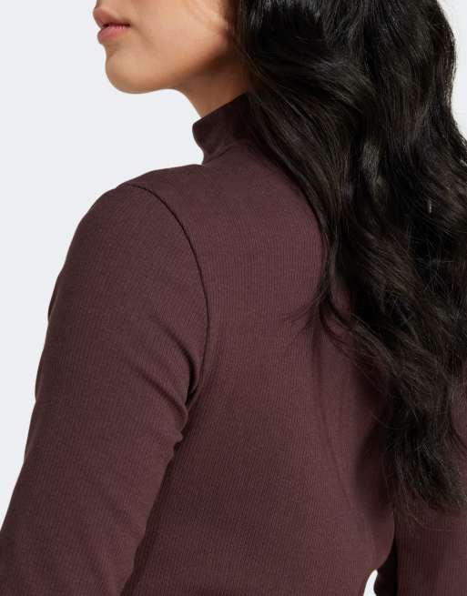 adidas Originals Essentials track top in brown