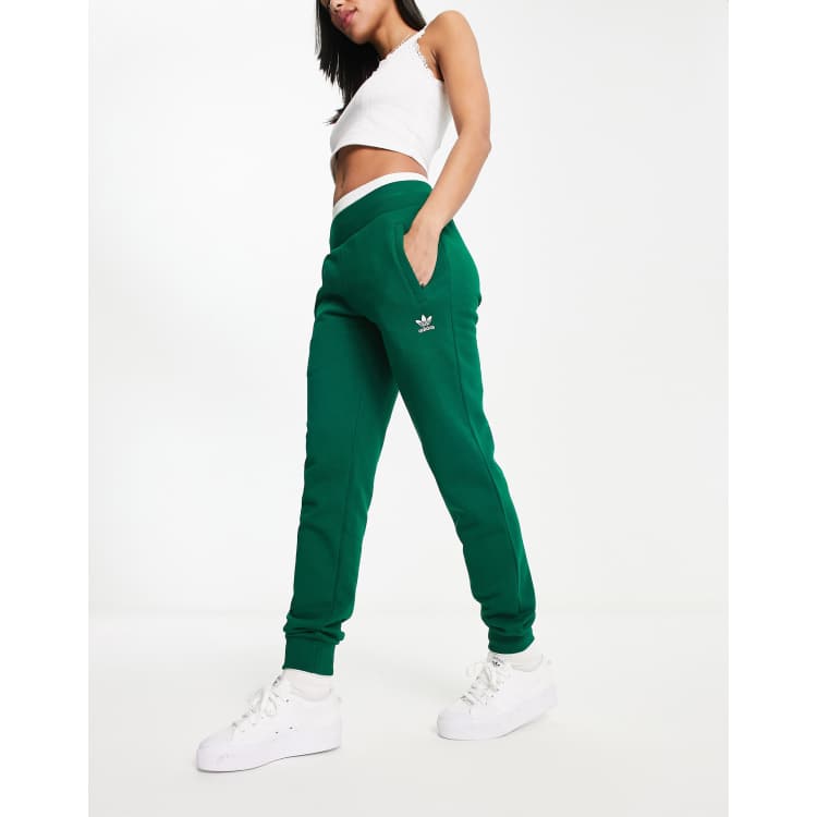 adidas Originals essentials joggers in dark green | ASOS