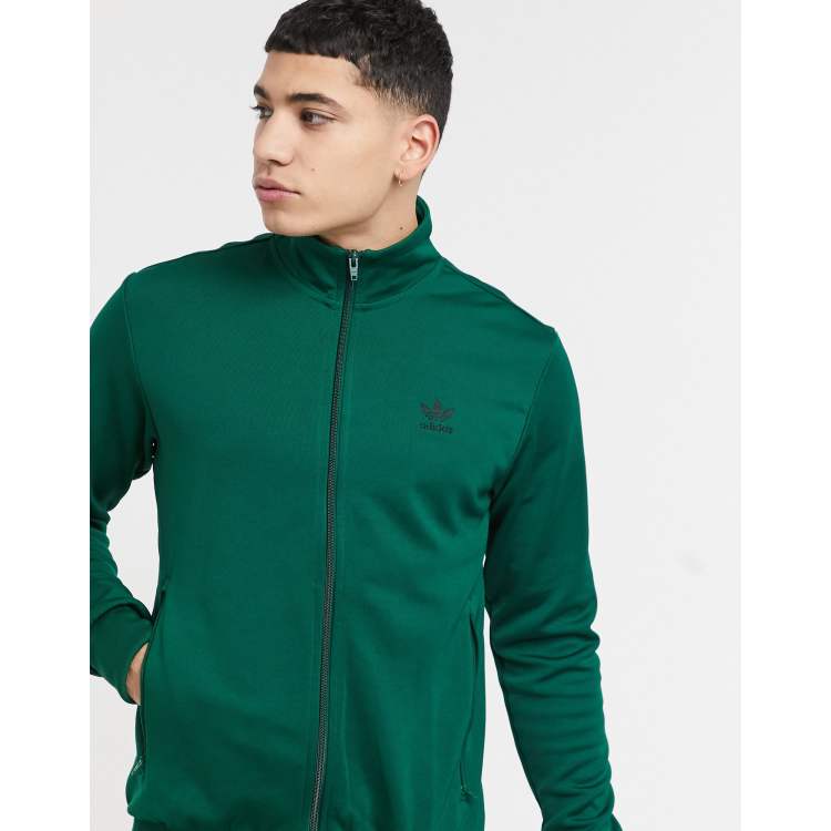 Army green adidas track jacket sale