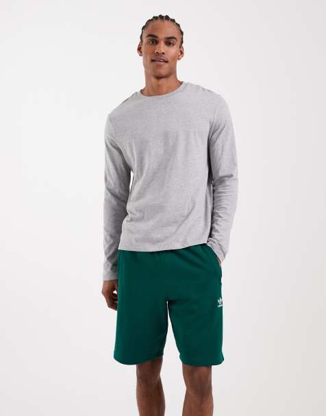 adidas Originals Essentials trefoil shorts in collegiate green - view 1