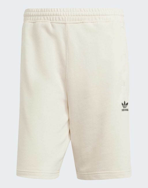 adidas Originals Essentials trefoil shorts in wonder white ASOS