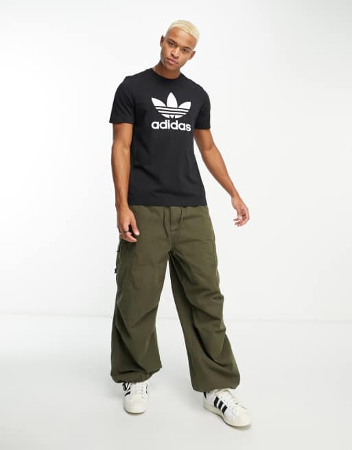 adidas Originals Essentials Trefoil t-shirt in black 