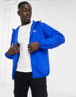 blue adidas windbreaker jacket