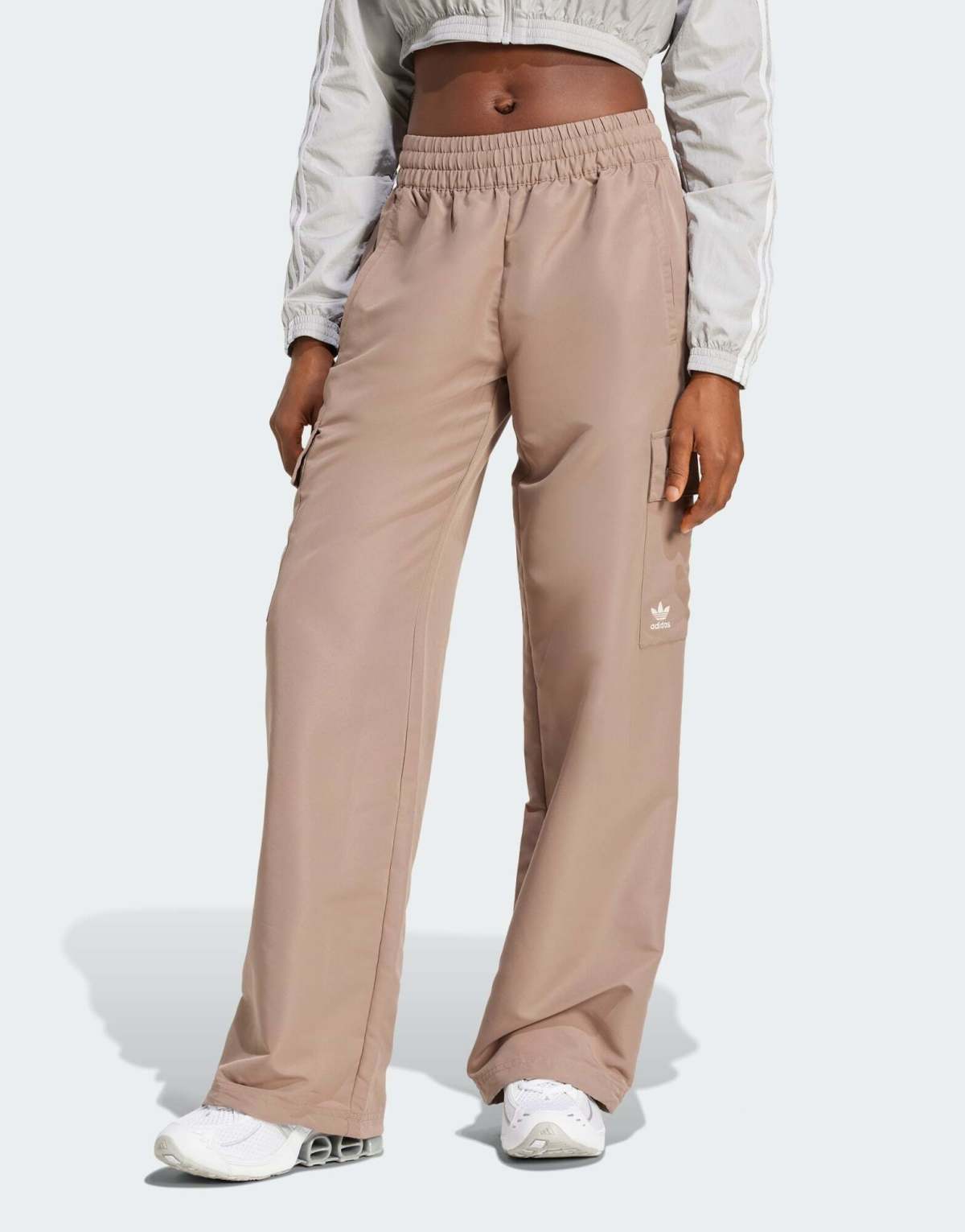 adidas Originals Essentials woven cargo pants in trace brown