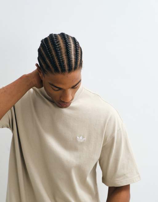 adidas Originals essentielles Oversize-T-Shirt in Hellkhaki, 4 von 5