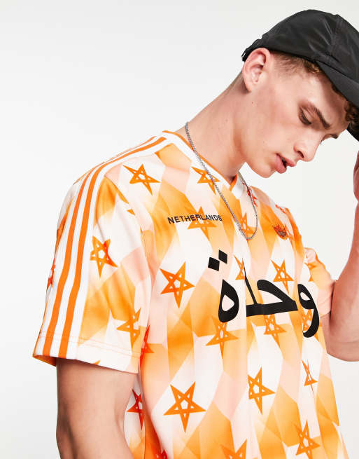 Schaduw Acquiesce Hechting adidas Originals Euros Netherlands t-shirt in orange | ASOS