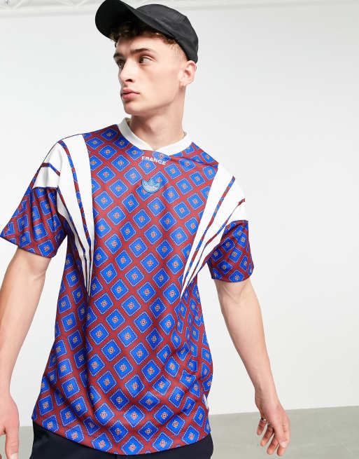 adidas Originals - Euros - T-shirt met 'France' print in multi