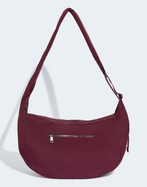 adidas Originals Everyday icons crossbodytas halve maan in maroon - view 1