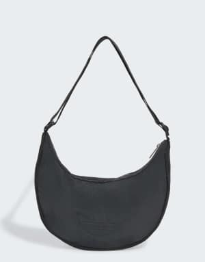 adidas Originals Everyday icons half crescent handbag in black