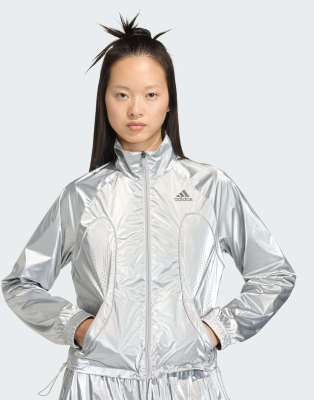 adidas Originals - F50 - Veste de survêtement - Argenté métallisé