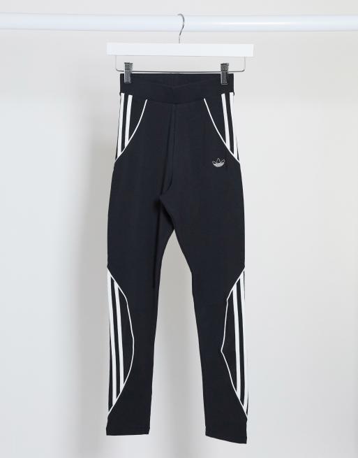 adidas Originals Fakten side logo leggings in black ASOS