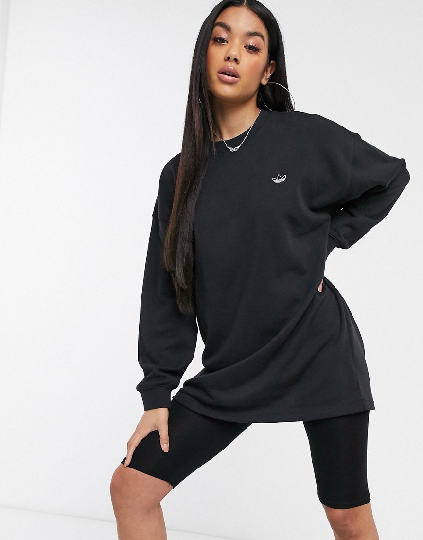 Adidas Originals - Fakten - T-shirt met lange mouwen en siersteentjes in zwart