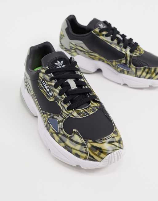 Adidas falcon jaune outlet et noir