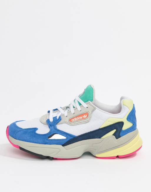 Adidas falcon blanche jaune top