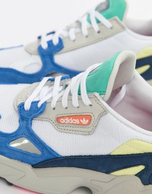 adidas Originals - Falcon - Baskets - Blanc multicolore | ASOS