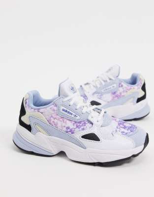 adidas falcon bleu et rose