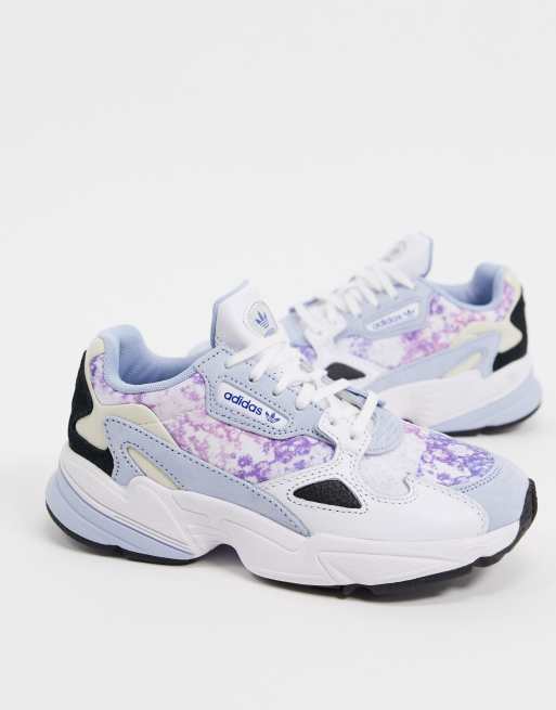 Adidas falcon on sale bleu et rose