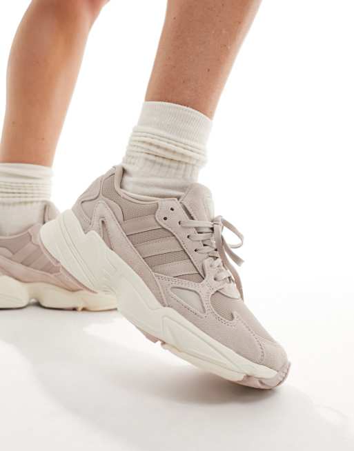 adidas Originals - Falcon - Gråbrune/beige sneakers