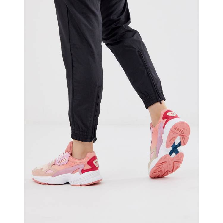 adidas Originals Falcon in pink and coral | ASOS