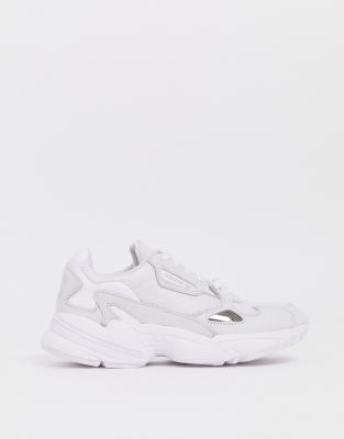 triple white adidas falcon