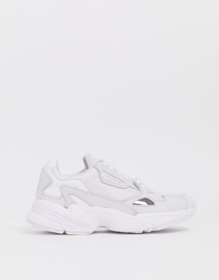 adidas falcon triple white