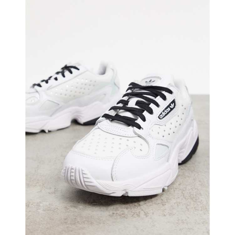 Adidas original falcon triple on sale white