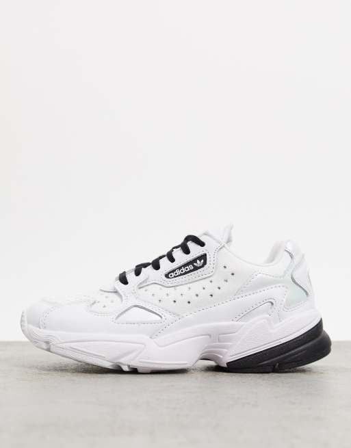 Adidas falcon 2024 white asos