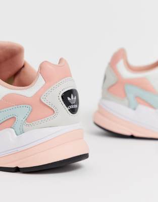 adidas falcon pink white