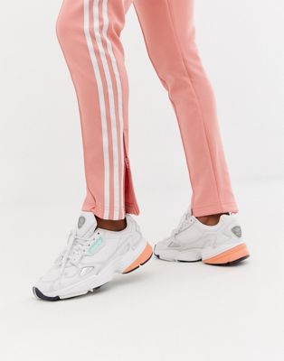 adidas falcon pink white