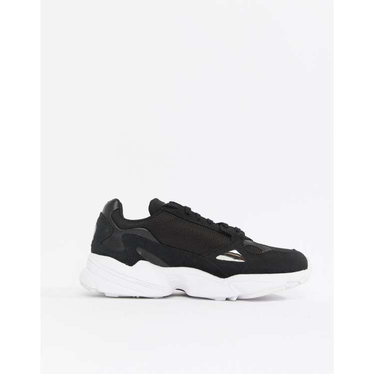 adidas Originals Falcon Sneaker In Black And White