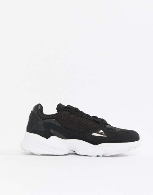 Adidas originals falcon sneaker deals in black and white