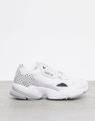 adidas Originals Falcon sneaker in white with polka dot | ASOS